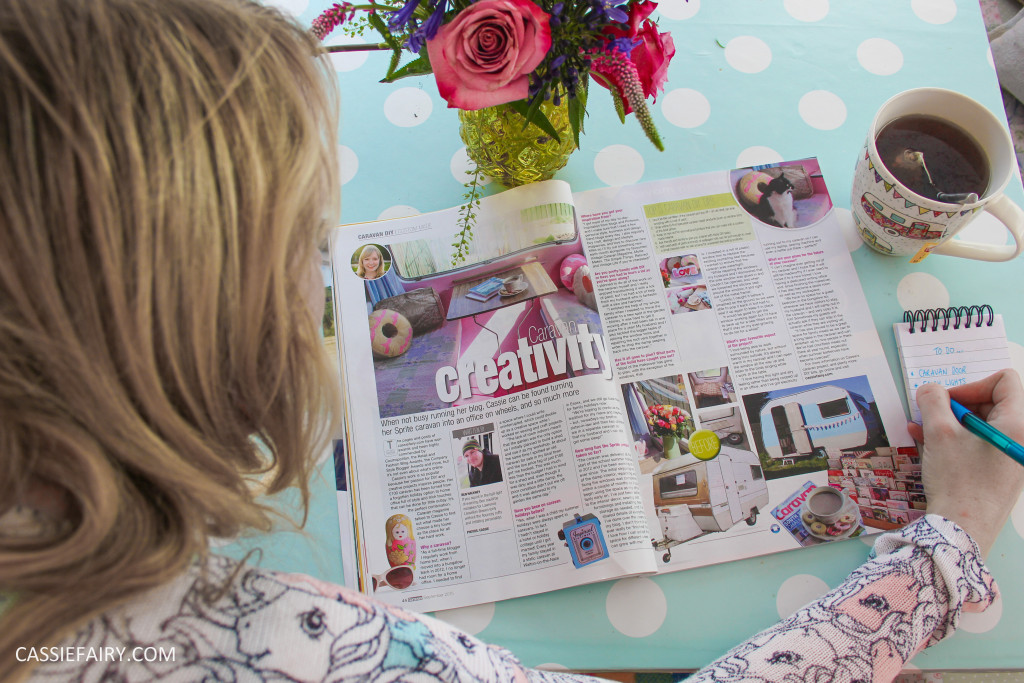 vintage retro caravan magazine diy carpet rug makeover project-22