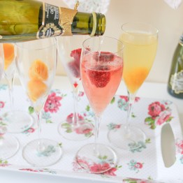 Fruit Cubes for Sparkling Cocktails